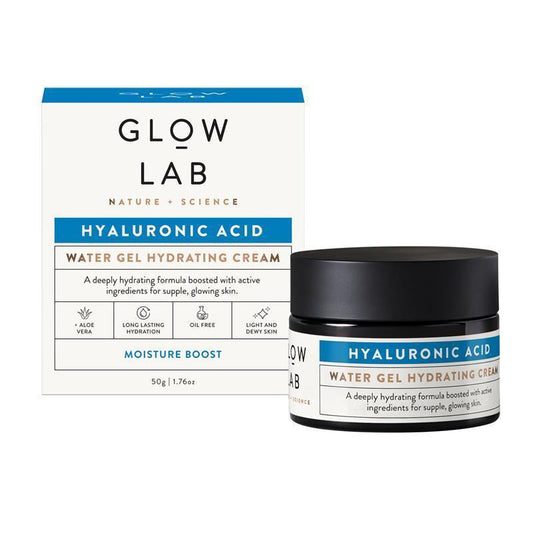 Glow Lab Hyaluronic Acid Water Gel Hydrating Cream 50g - Instant Hydration for Glowing Skin