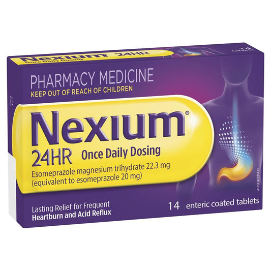 Nexium 24HR 20mg Tablets - 14 Enteric Coated Tablets for Heartburn Relief-Auzzi Store