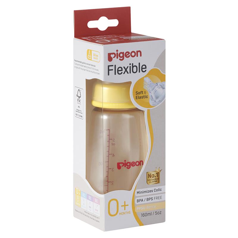 Pigeon Flexible Peristaltic PPSU Bottle - 160ml-Auzzi Store