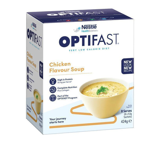 Optifast VLCD Soup Chicken - 8 x 53g for Effective Weight Loss