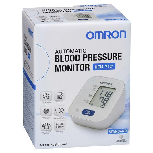 Omron HEM7121 Standard Blood Pressure Monitor - Accurate & User-Friendly