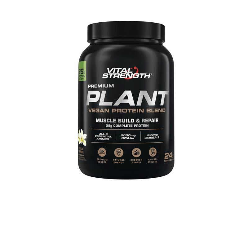 Vital Strength Plant Vegan Protein Vanilla 1kg - Complete Plant-Based Nutrition