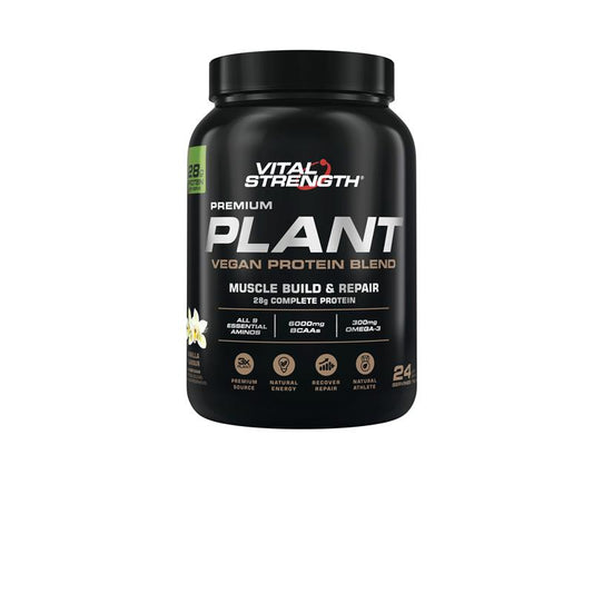 Vital Strength Plant Vegan Protein Vanilla 1kg - Complete Plant-Based Nutrition