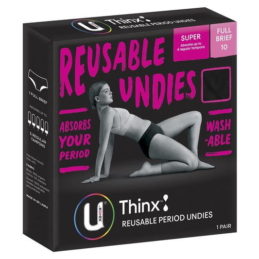 U By Kotex Briefs Super Size 10 - Comfortable Full-Brief Period Undies - Auzzistore