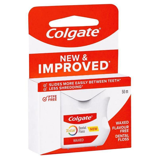 Colgate Total Waxed Dental Floss 50m-Auzzi Store