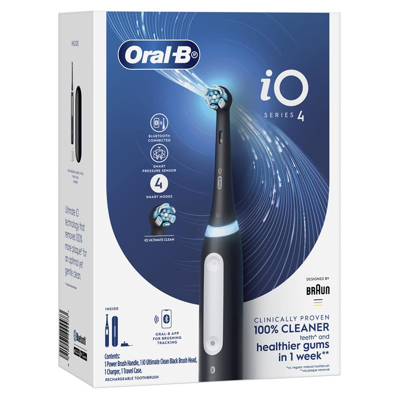 Oral-B iO 4 Series Electric Toothbrush - Black (1 Count)
