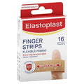 Elastoplast Flexible Fabric Finger Strips - 16 Pack for Finger Wounds