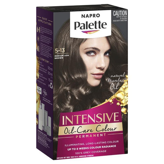 Napro Palette 5-13 Medium Ash Brown - Permanent Hair Color with Deep Nourishment - Auzzi Store