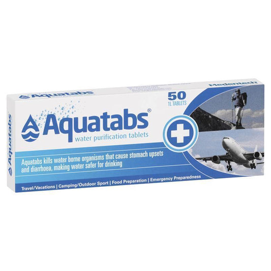 Aquatabs Water Purification Tablets - 50 Tablets for Safe Drinking Water-Auzzi Store