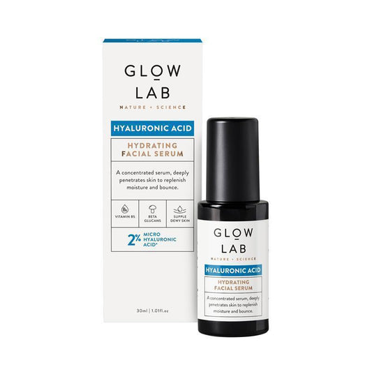 Glow Lab Hyaluronic Acid Hydrating Facial Serum 30ml - Ultimate Hydration for Bouncy Skin