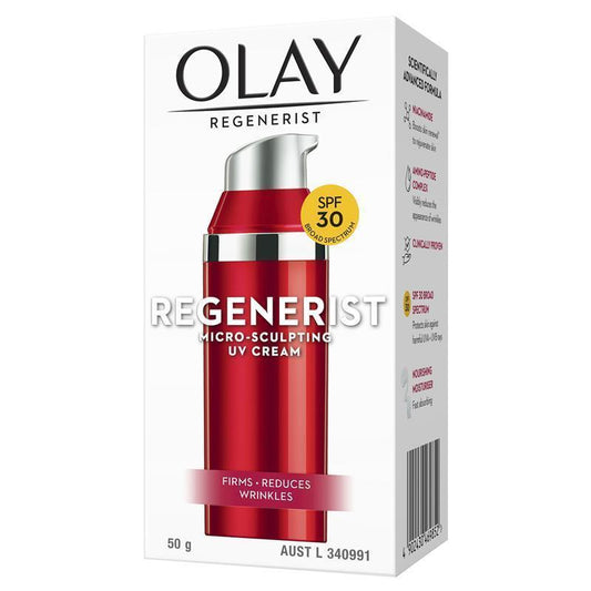 Olay Regenerist Advanced Anti-Ageing Micro-Sculpting UV Day Face Cream SPF 30 - 50g-Auzzi Store