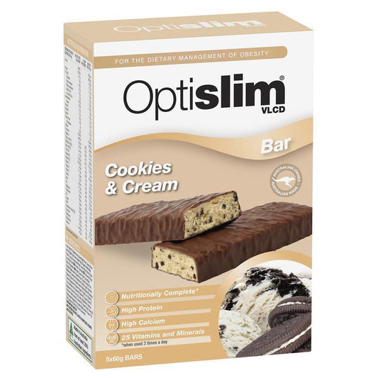Optislim VLCD Bar Cookies and Cream - 5 Pack-Auzzi Store