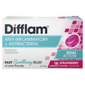 Difflam Sore Throat Lozenges - Sugar Free Strawberry (16 Lozenges)