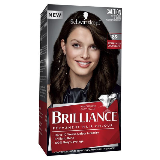 Schwarzkopf Brilliance 89 Bitter Sweet Chocolate - Permanent Hair Color 60ml