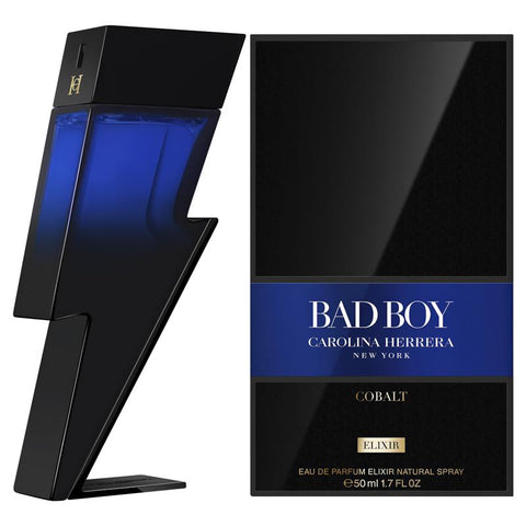 Carolina Herrera Bad Boy Cobalt Elixir Eau De Parfum 50ml - Intense Aromatic Experience - Auzzistore