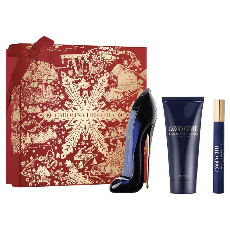 Carolina Herrera Good Girl Eau de Parfum 80ml + Body Lotion 100ml + Eau de Parfum 10ml 3 Piece Set - Auzzistore