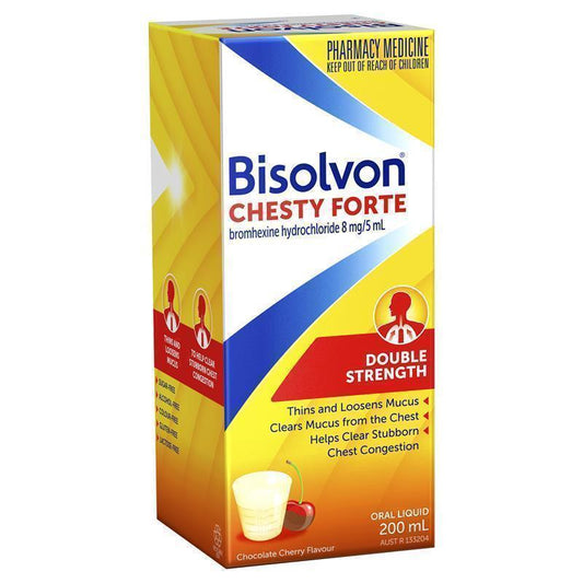 Bisolvon Chesty Forte 200ml - Mucus Relief for Clear Breathing