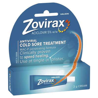 Zovirax Cold Sore Cream 2g - Fast-Acting Relief