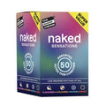 Four Seasons Naked Sensations Condoms 50-pieces– Flavored, Ribbed & Shiver