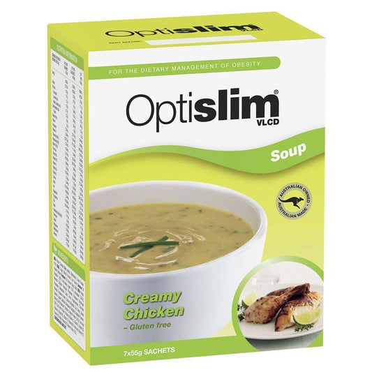 OptiSlim VLCD Creamy Chicken Soup - 7 x 55g-Auzzi Store