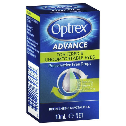 Optrex Advance Preservative Free Tired Eye Drops - 10mL - Auzzi Store