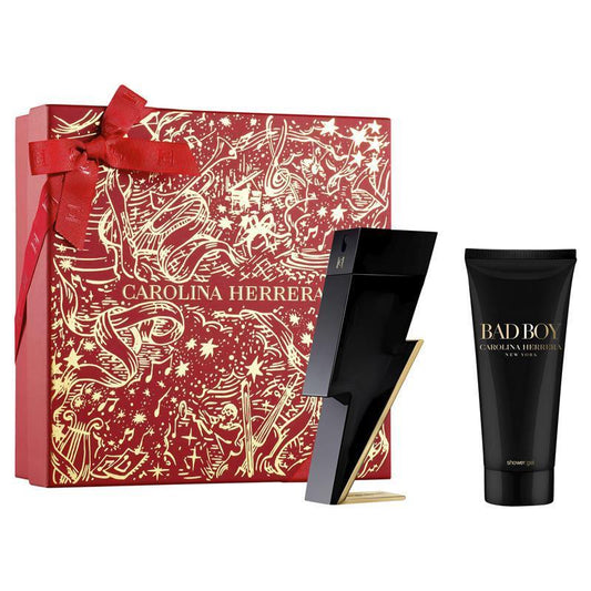 Carolina Herrera Bad Boy Eau De Toilette 100ml & Shower Gel 2 Piece Set - Auzzistore