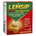 Lemsip Max Cold & Flu Hot Drink with Decongestant - Honey and Ginger (10 Sachets)