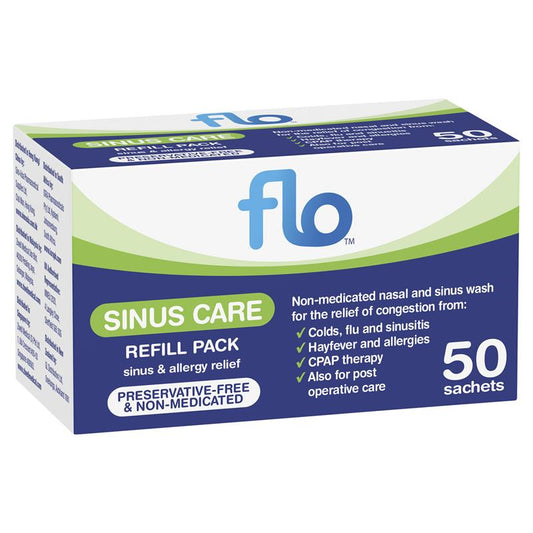 FLO Sinus Care Refill Pack - 50 Preservative-Free Sachets-Auzzi Store