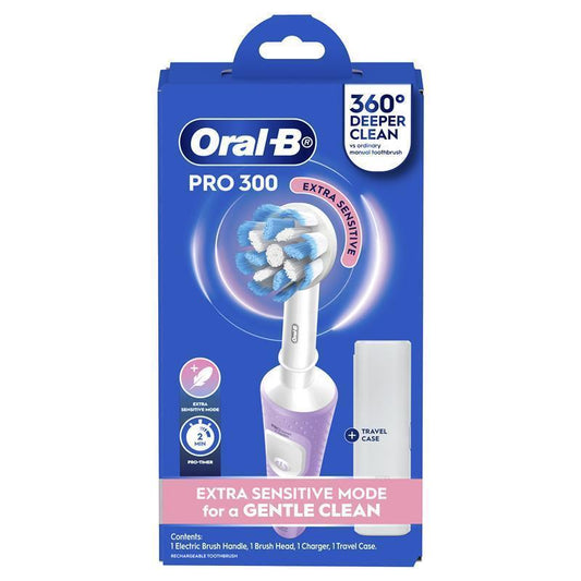 Oral-B Pro 300 Electric Toothbrush - Everyday Clean Lilac-Auzzi Store