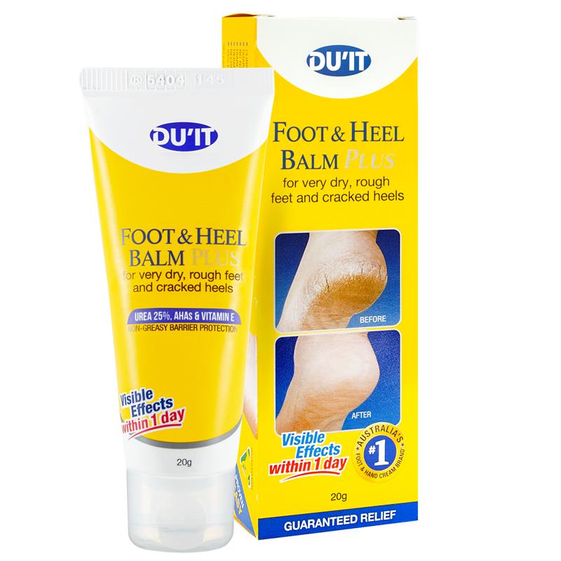 DU'IT Foot & Heel Balm Plus 20g with 25% Urea for Cracked Heels