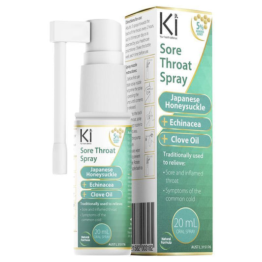 Ki Sore Throat Spray 20ml - Natural Relief for Sore Throats - Auzzi Store