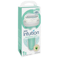 Schick Intuition Sensitive Care Razor Kit, 4-Blade, 2 Moisturizing Refills
