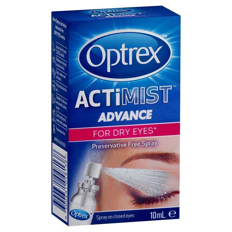 Optrex Advance Actimist Preservative Free Dry Eye Spray - 10ml – Auzzi ...