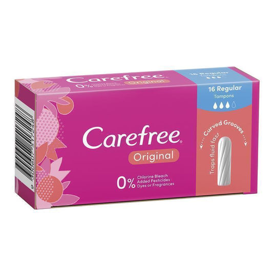 Carefree Original Regular Tampons 16 - Reliable Protection for Medium Flow - Auzzistore