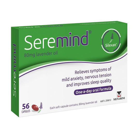 Seremind 56 Capsules - Natural Relief for Anxiety and Sleep Quality - Auzzi Store