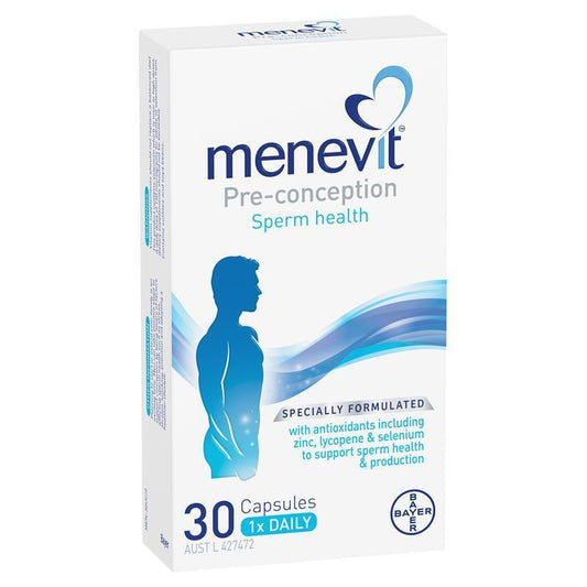 Menevit 30 Capsules - Enhance Sperm Health for Conception-Auzzi Store