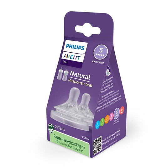 Avent Natural Response Teats 6 Month+ Flow 5 - 2 Pack – view 2 - Auzzistore