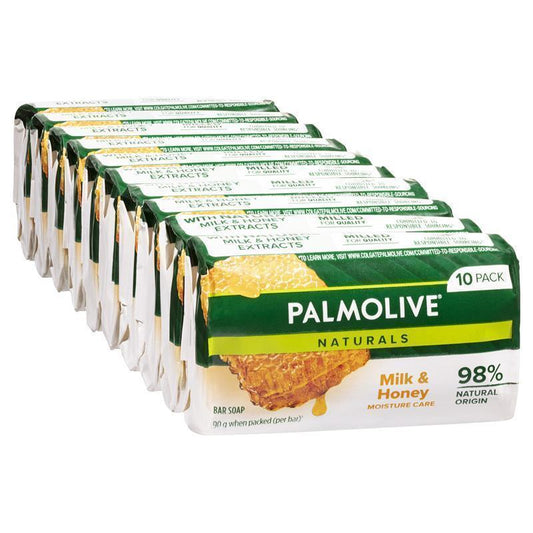 Palmolive Naturals Replenishing Bar Soap Milk & Honey 10 x 90g-Auzzi Store