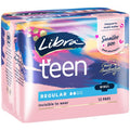 Libra Regular Winged Pads 12-Pads – 4-Layer InstaDRY Absorbency