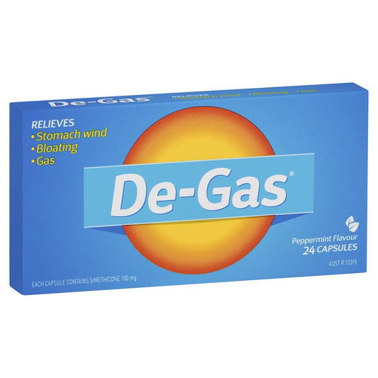 De Gas 24 Capsules - Effective Relief for Adults and Teens-Auzzi Store