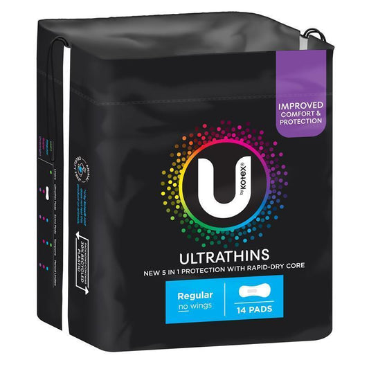 U By Kotex Ultrathin Regular Pads 14 Pack-Auzzi Store