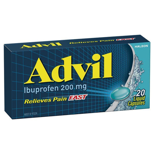 Advil Ibuprofen Pain Relief - 20 Liquid Capsules (200mg)-Auzzi Store