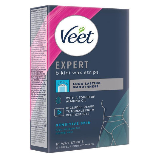 Veet Expert Cold Wax Strips for Bikini - 16 Pack