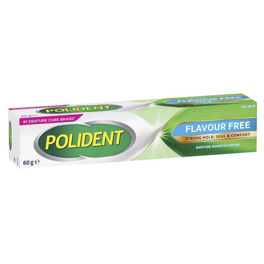 Polident Flavour-Free Denture Adhesive Cream 60g-Auzzi Store