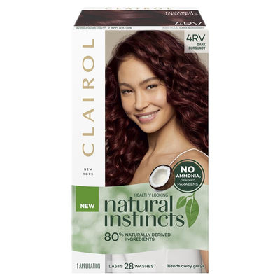 Natural Instincts 4RV Dark Burgundy Semi-Permanent Hair Colour - 60ml
