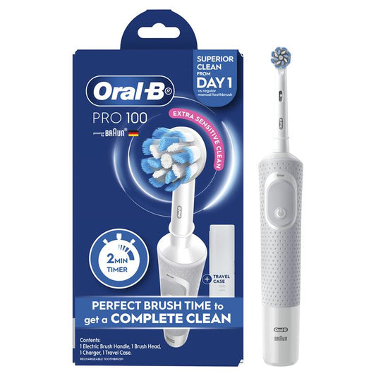 Oral-B Pro 100 Gum Care Electric Toothbrush - White - Auzzi Store