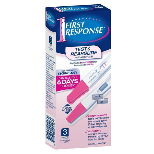 First Response 3-Pack In-Stream & Digital Pregnancy Tests, 99% Accurate