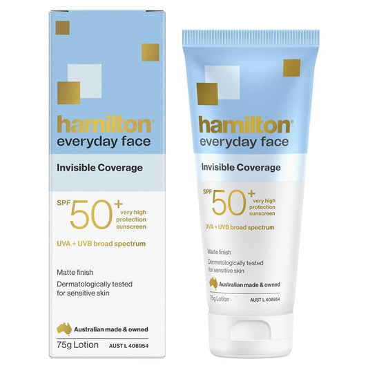 Hamilton SPF 50+ Everyday Face Cream - 75g Sunscreen - Auzzistore