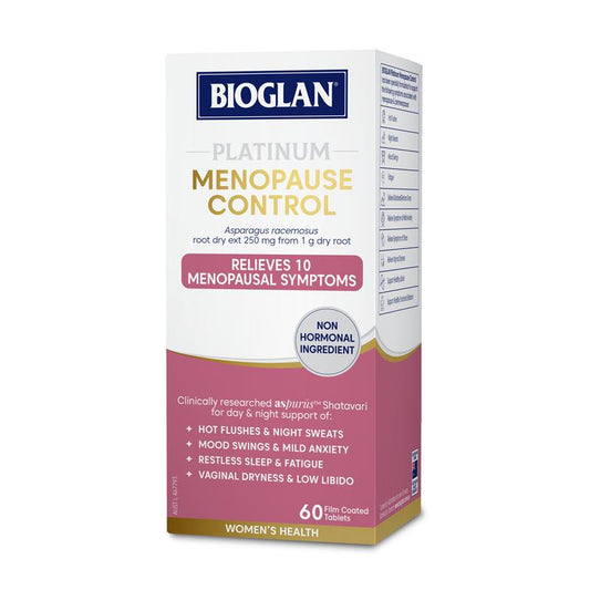 Bioglan Platinum Menopause Control 60 Capsules - Natural Relief for Menopause Symptoms