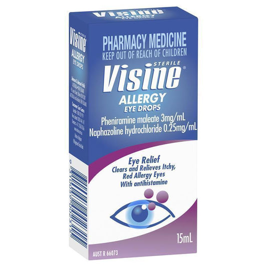 Visine Allergy Eye Drops 15mL - Fast Relief for Itchy, Red Eyes-Auzzi Store